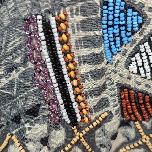 REVOLVE LOVE SAM Keira Embellished Beaded Midi Dress Size Small - Picture 7 of 16